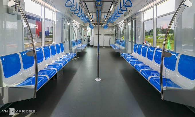 A peek inside HCMC’s first metro train