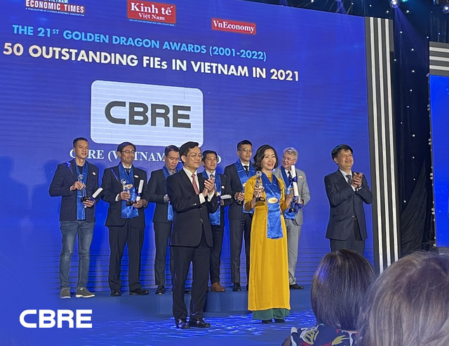 CBRE được vinh danh là Đơn vị tư vấn Bất động sản tốt nhất Việt Nam